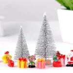 4pcs Christmas Tree Micro Landscape Accessories PVC Home Decoration Ornaments - Image 4