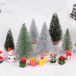 4pcs Christmas Tree Micro Landscape Accessories PVC Home Decoration Ornaments - Image 5
