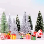 4pcs Christmas Tree Micro Landscape Accessories PVC Home Decoration Ornaments - Image 6