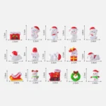 10pcs Christmas Cute Micro Landscape DIY Decorations Snowy Desktop Ornament - Image 2