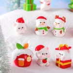 10pcs Christmas Cute Micro Landscape DIY Decorations Snowy Desktop Ornament - Image 10