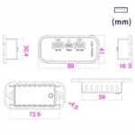 12/24V USB+Type-C Car, RV, Boat Mobile Phone Charger Modification - Image 4