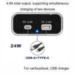 USB Dual-port Multi-function Fast Charging Car Modification Charger - Image 5