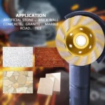 100mm Concrete Stone Diamond Grinding And Polishing Blades Ceramic Grinder Machine Fan Shape Grinding Wheel - Image 4