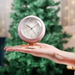 Round Metal Clock Silent Children Electronic Alarm Clock with Light - Image 5