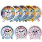 Children Educational Alarm Clock Desktop Mute Small Clock With Night Light - Image 2
