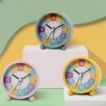 Children Educational Alarm Clock Desktop Mute Small Clock With Night Light - Image 7