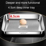 Kacheeg Refrigerator Dumpling Storage Box Home Use Wonton Freezer Organizer - Image 2