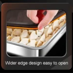 Kacheeg Refrigerator Dumpling Storage Box Home Use Wonton Freezer Organizer - Image 6