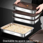 Kacheeg Refrigerator Dumpling Storage Box Home Use Wonton Freezer Organizer - Image 9