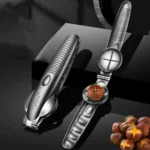 Kacheeg 304 Stainless Steel Chestnut Opener Cross Opening Chestnut Shelling Peeler With 2 Steel Fingers - Image 7