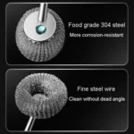 Kacheeg 304 Stainless Steel Pot Brush Kitchen Cleaning And Dishwashing Tools - Image 6