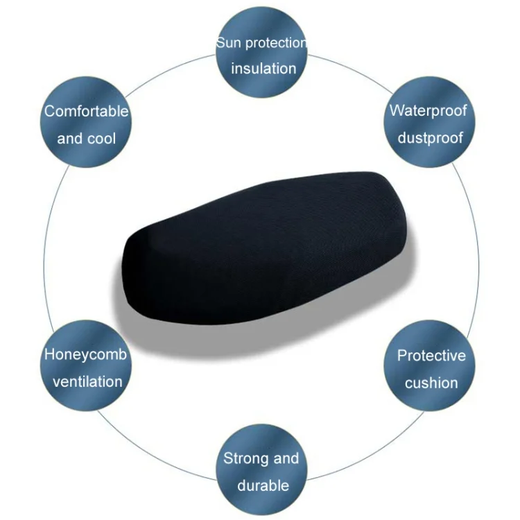 TBD06043388_B1.webp Electric Vehicle Motorcycle Seat Cushion Thickened Sun Protection Cover - Image 2