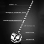 Kacheeg Stainless Steel Hot Oil Skillet Kitchen Small Oil Pouring Spoon - Image 2