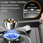Kacheeg Stainless Steel Hot Oil Skillet Kitchen Small Oil Pouring Spoon - Image 5