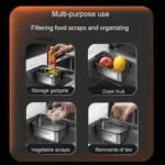 Kacheeg Food Residue Filtering And Drainage Rack For Tanks Sink Storage Trash Shelf - Image 6