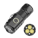 3LED Strong Light TYPE-C Charging Convenient Mini Multi-Function Flashlight