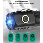 3LED Strong Light TYPE-C Charging Convenient Mini Multi-Function Flashlight - Image 6