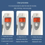 Portable Alcohol Tester Blowing Alcohol Detector European And American Conventional - Image 5