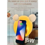 Night Light Smart Speaker Wireless Charging Atmosphere Light Alarm Clock - Image 8