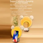 Night Light Smart Speaker Wireless Charging Atmosphere Light Alarm Clock - Image 9