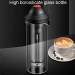 Kacheeg Electrical Stainless Steel Coffee Whisk Portable Whipping Milk Froth Mixer - Image 6