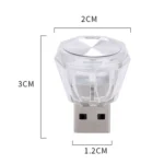 Car Diamond Model USB Ambient Light Charge-Free Plug And Play LED Decorative Lights - Image 2