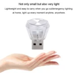 Car Diamond Model USB Ambient Light Charge-Free Plug And Play LED Decorative Lights - Image 3