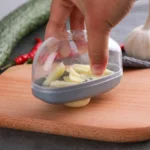 2-in-1 Manual Garlic Press Rocker Garlic Mincer Crusher