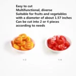 Grape Strawberry Slicer Tomato Cherries Cutter Knife Fruit Salad Making Tool - Image 4