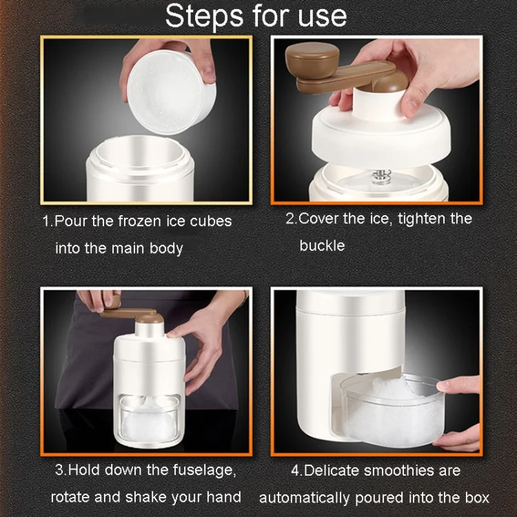 TBD06043466_B8.webp Kacheeg Small Home Ice Shaving Machine Hand-Cranked Ice Crusher - Image 9