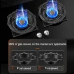 Kacheeg Household Gas Stove Gathering Fire Energy Saving Cover Kitchen Non-Slip Windscreen - Image 6