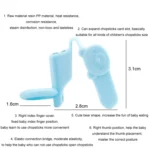 3pcs/set Children Chopstick Grip Corrector Non-slip Practice Chopsticks Finger Cots - Image 3