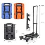 Folding Hand Trolley Portable Luggage Handling Turtle Cart - Image 2