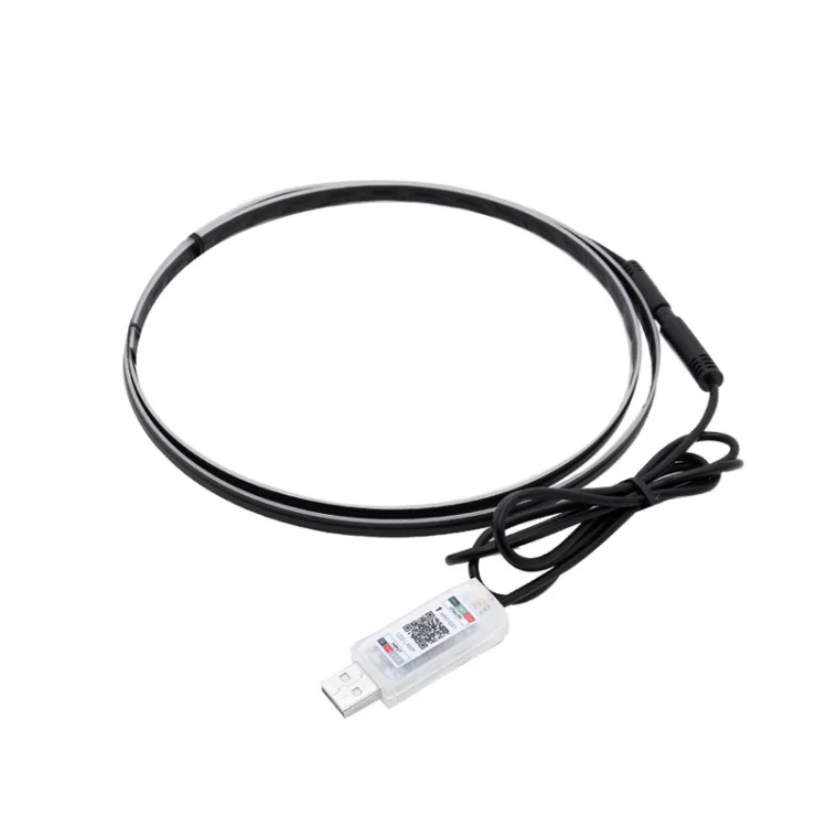 Car Interior Fiber Optic Cold Light RGB Ambient Lamp Center Phantom Footwell Atmosphere Lights
