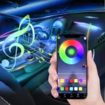 Car Interior Fiber Optic Cold Light RGB Ambient Lamp Center Phantom Footwell Atmosphere Lights - Image 9