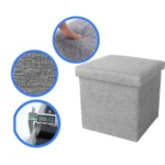 Home Foldable Fabric Storage Chairs Multifunctional Square Sofa - Image 3