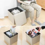Home Foldable Fabric Storage Chairs Multifunctional Square Sofa - Image 7