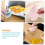 Cartoon Kitchen Thickened Heat-proof Anti-scald Gloves Oven and Microwave Oven Heat Insulation Glove - Image 6