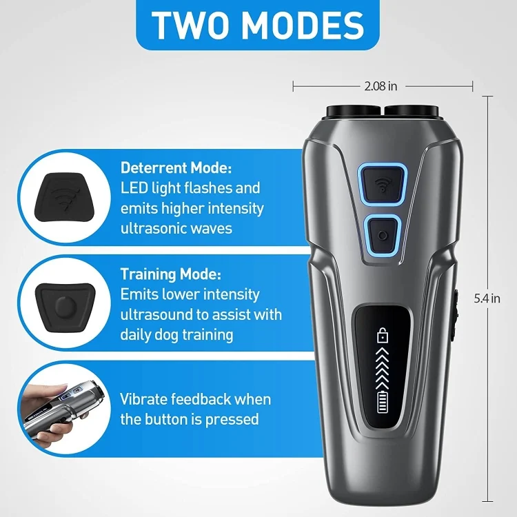TBD06043531_B2.webp Dog Repeller Ultrasonic Pet Anti-Barking Training Device High Power Dog Repellent With LED Flashlight - Image 3
