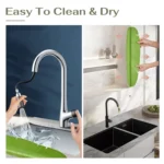 Leaf Shape Kitchen Sink Silicone Water Deflector Home Dishwashing Suction Cup Anti-splash Tools - Image 5