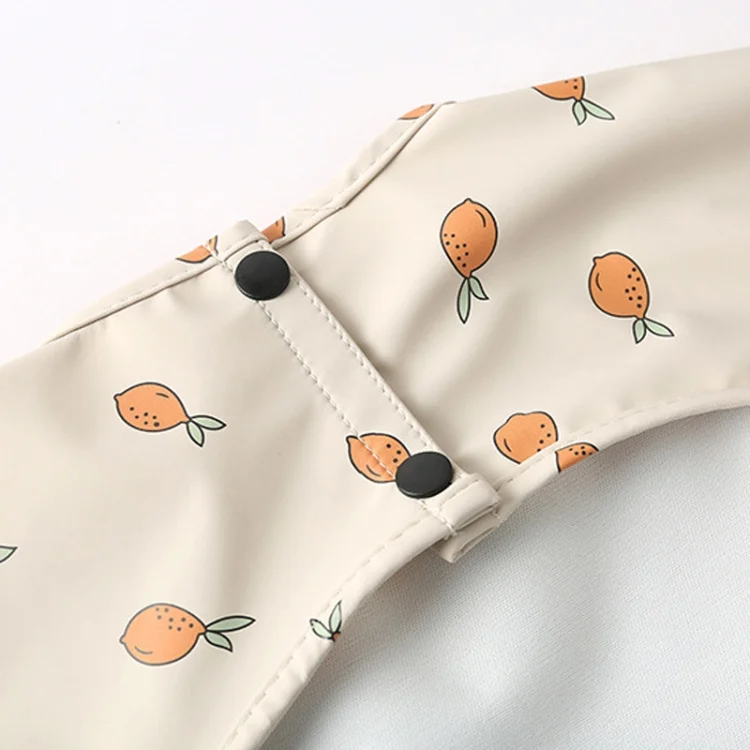 TBD06043537_B4.webp Long Sleeved Baby Soft PU Bib Waterproof Washable Easy Clean Smock With Pocket - Image 5