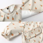 Long Sleeved Baby Soft PU Bib Waterproof Washable Easy Clean Smock With Pocket - Image 6