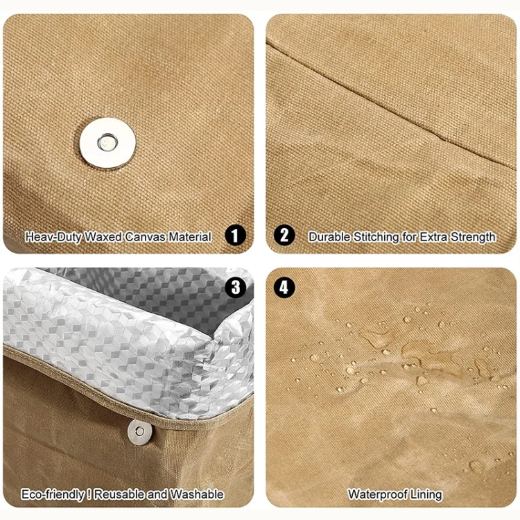 TBD06043555_B3.webp Waterproof Anti-Dirty Repeated Use Aluminum Foil Ice Bag Outdoor 8A Oil Wax Saurry Lunch Insulation Bag - Image 4