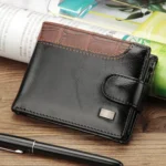 Baellerry M1078 Splicing Leather Casual Men Wallet With Buckle Multi-Card Slot Coin Purse - Image 7