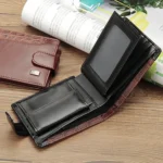 Baellerry M1078 Splicing Leather Casual Men Wallet With Buckle Multi-Card Slot Coin Purse - Image 4