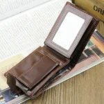 Baellerry M1078 Splicing Leather Casual Men Wallet With Buckle Multi-Card Slot Coin Purse - Image 5
