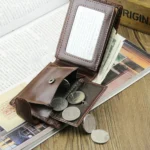 Baellerry M1078 Splicing Leather Casual Men Wallet With Buckle Multi-Card Slot Coin Purse - Image 6