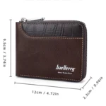 Baellerry D5101 RFID Anti-theft Spliced Short Wallet Retro Multi-card Zipper Coin Purse - Image 3