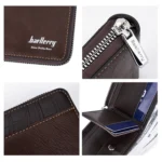 Baellerry D5101 RFID Anti-theft Spliced Short Wallet Retro Multi-card Zipper Coin Purse - Image 5